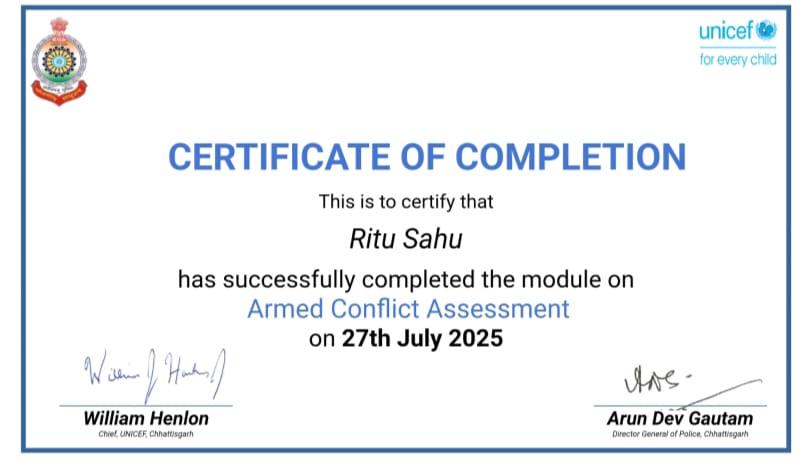 Certificates & Awards