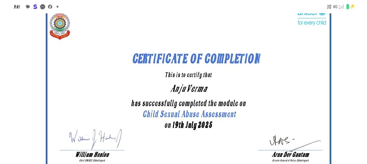 Certificates & Awards