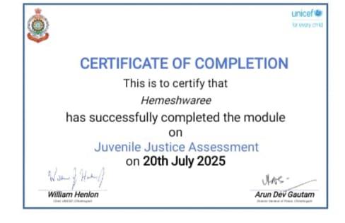Certificates & Awards