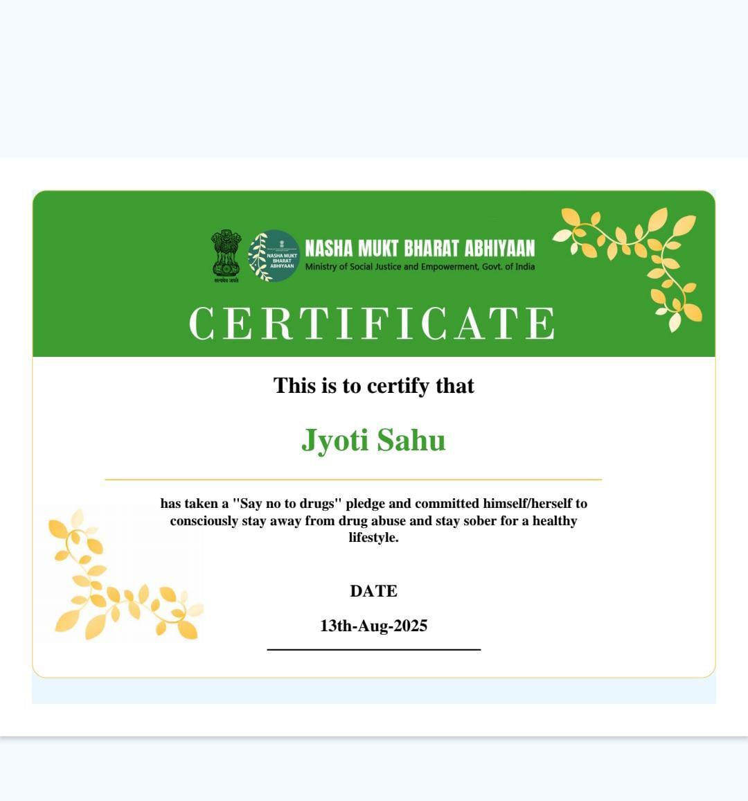 Certificates & Awards