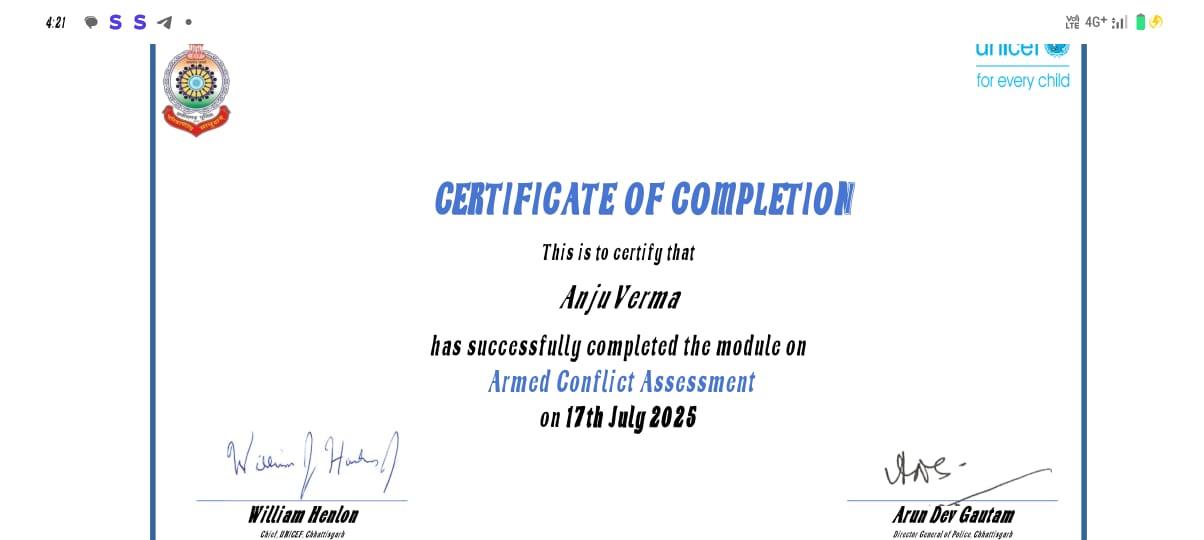 Certificates & Awards