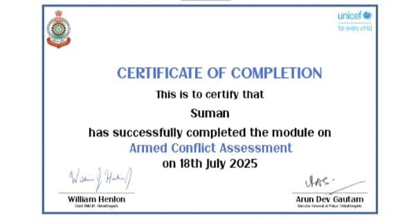 Certificates & Awards