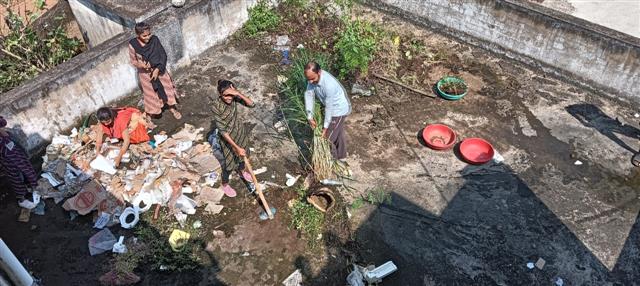 Late Ramnath Verma Government College Mopka-Nipania,District :- Balodabazar-Bhatapara Pin No.- 493118 - गांधी जयंती के उपलक्ष्य में स्वछता