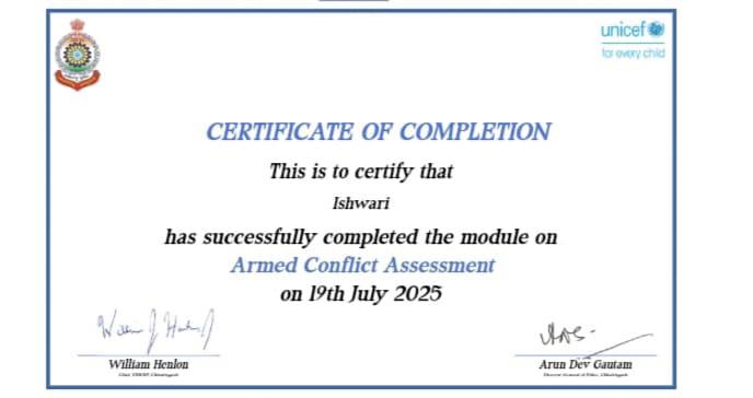 Certificates & Awards