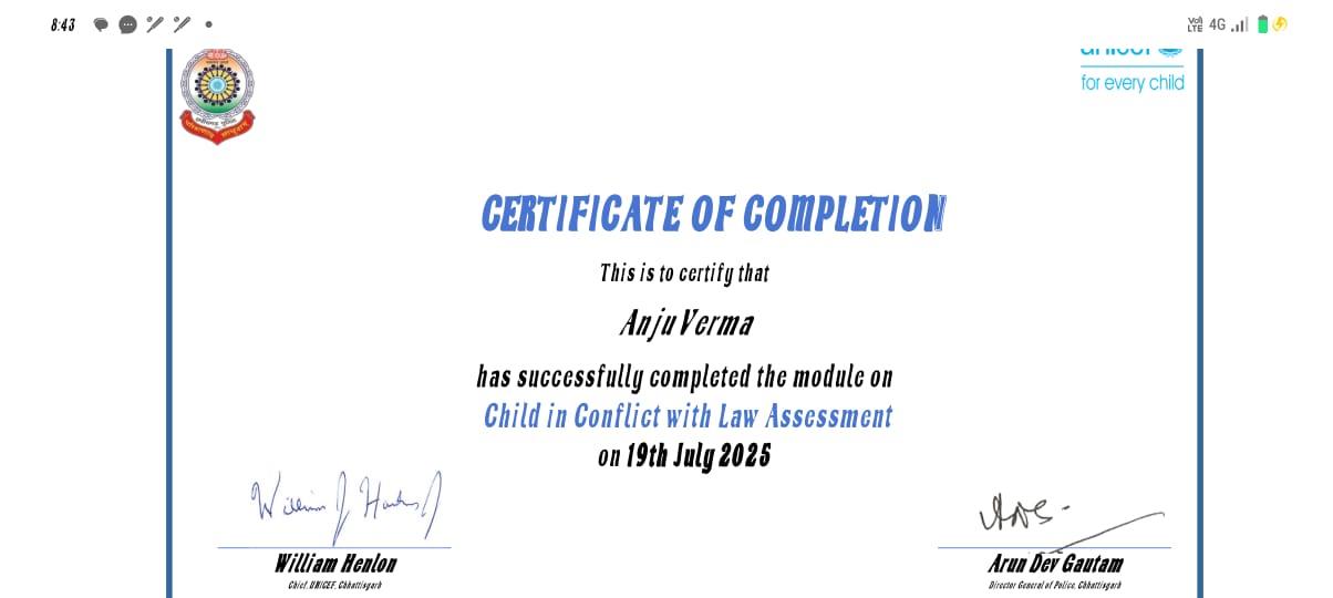 Certificates & Awards