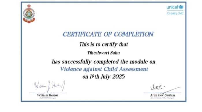 Certificates & Awards