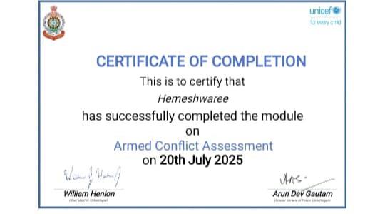 Certificates & Awards