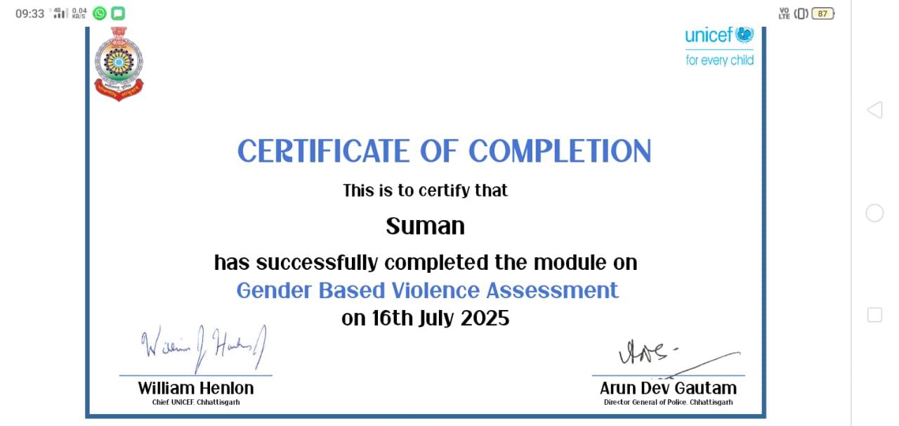 Certificates & Awards