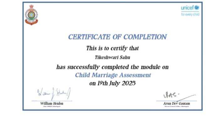 Certificates & Awards